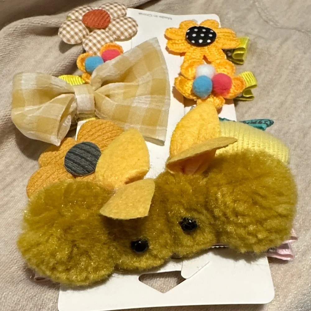 Cute Rabbit Hair Clips Kids Rabbit Hairpins Lovely Barrettes For Girls-set of 9